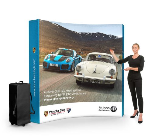 Kumaş Açılır Stand Kavisli 3x3