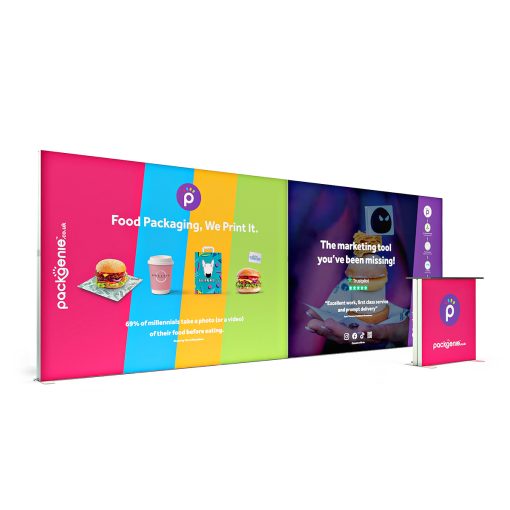 6m LED Kumaş Ledbox Arkadan Aydınlatmalı Sergi Standları