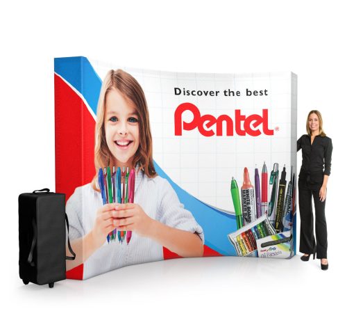 Kumaş Açılır Stand Kavisli 3x4