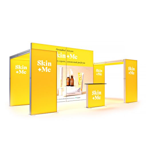 Ledbox Sergi Standı LED Tavan İkiz Kemer Arka Duvar Ekranı 6x3