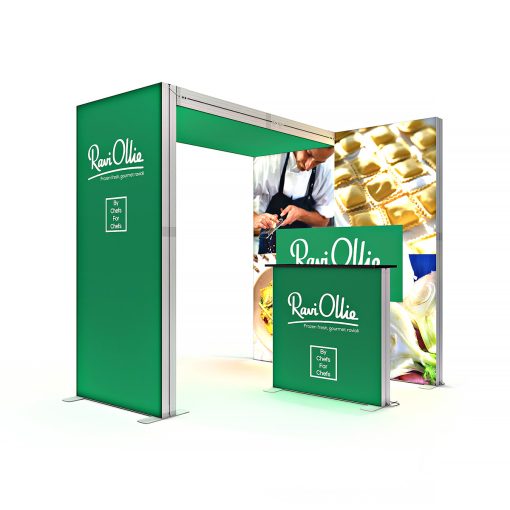 Modüler Sergi Standı LED Ledbox Tavan Kemer Ekranı 2x2