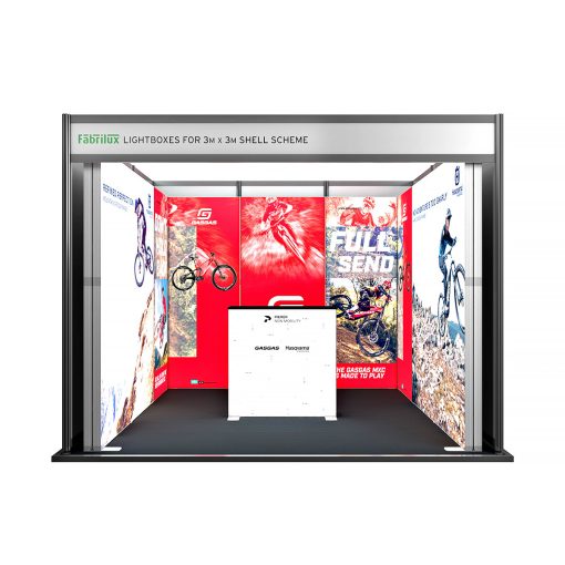 LED Ledbox U Şeklinde Sergi Standı