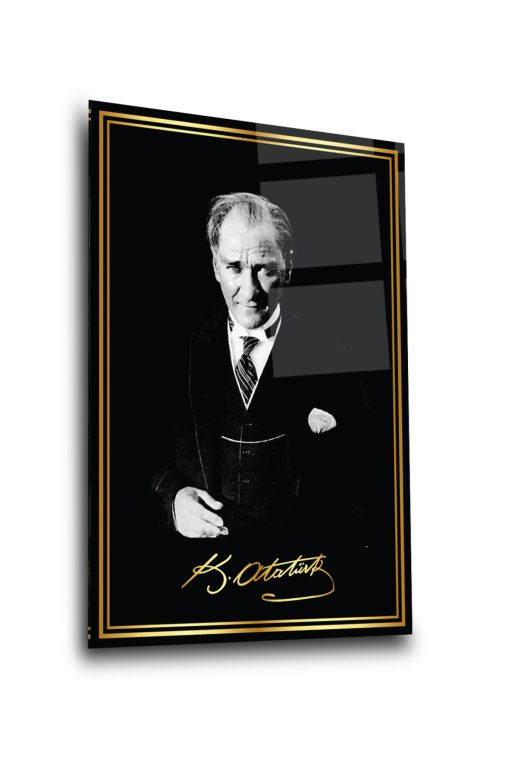 Ulu Önder Atatürk Cam Tablo