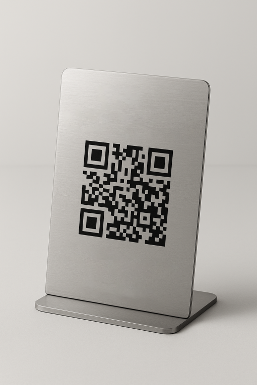 Metal QR Karekod Menü Standı 10'lu