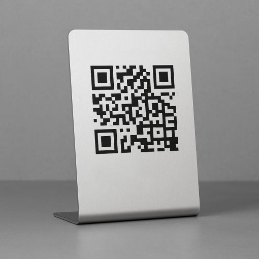 Metal QR Karekod Menü Standı 10'lu - Görsel 2