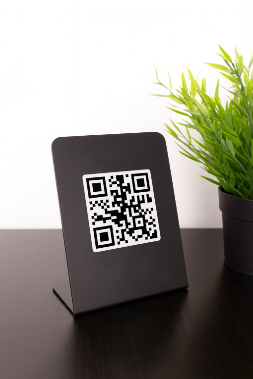 Metal QR Menü Standı
