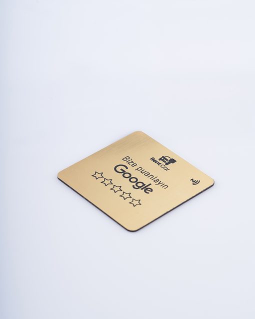 NFC Google Yorum Etiket, Logolu