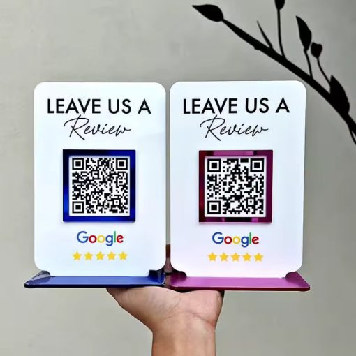 Mini QR Kod Ekran Tabelası İnceleme Tabelası QR Kod İş Tabelası Google İnceleme Plakası Küçük İşletme Pazarlama Tabelası