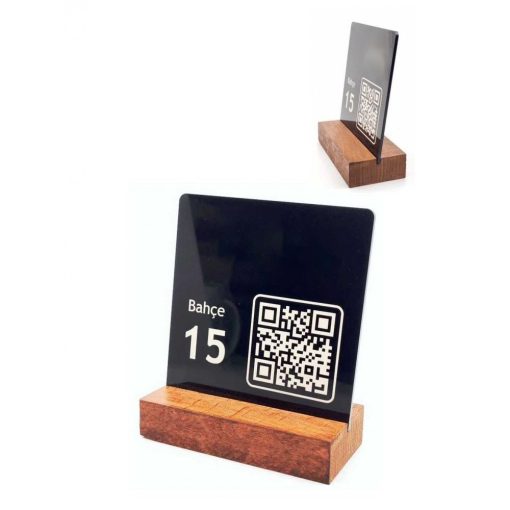 QR Kod Menü Levhası 10'lu 12x12 cm