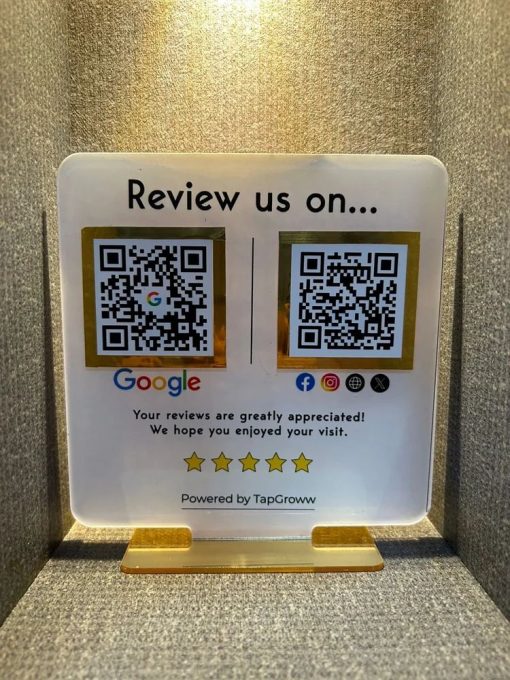 Tanıtım Amaçlı Akrilik Google Yorum Standı