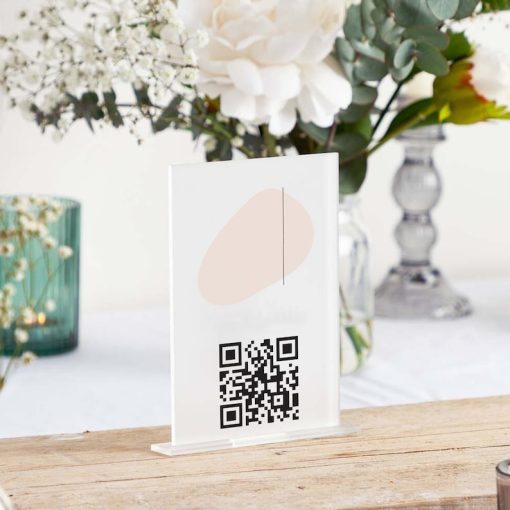 Kişiye Özel QR Kodlu Tabela, Özel Resepsiyon Ödeme Tabelası, Facebook – Cashapp – Venmo – Zelle – Instagram QR Kod Tabelası, ‘Bizimle Sosyal Olun’ Dekoratif Levha - Görsel 2