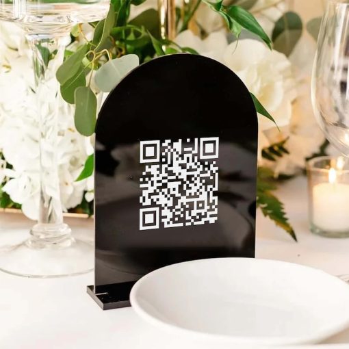 Kişiye Özel QR Kodlu Tabela, Özel Resepsiyon Ödeme Tabelası, Facebook – Cashapp – Venmo – Zelle – Instagram QR Kod Tabelası, ‘Bizimle Sosyal Olun’ Dekoratif Levha - Görsel 3