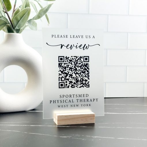 Kişiselleştirilmiş İşletme Yorum Bırak Tabelası, QR Kodlu Google Yorum Tabelası
